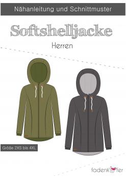 Fadenkäfer Papierschnittmuster Softshelljacke Herren